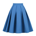 Poodle Skirt Solid Color A- Line Waist Fitted Umbrella Swing Mid-waist Large Swing All-matching Bubble Skirt