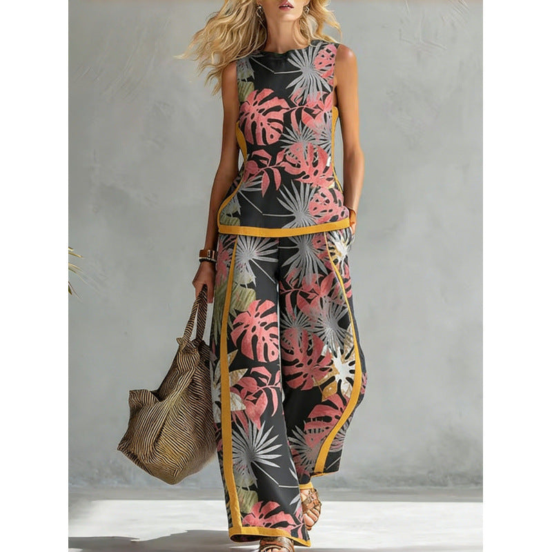 Bamboo Retro Casual Top Set