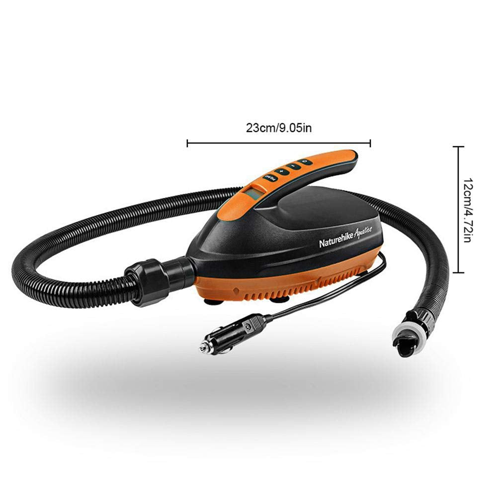 Electric air pump for inflatable kayaks