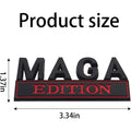 4pcs MAGA Edition Car  Metal Badge Sticker Truck Replacement, Suitable For General Motors SUV,Motorcycle, Bicycle Chrome Alloy