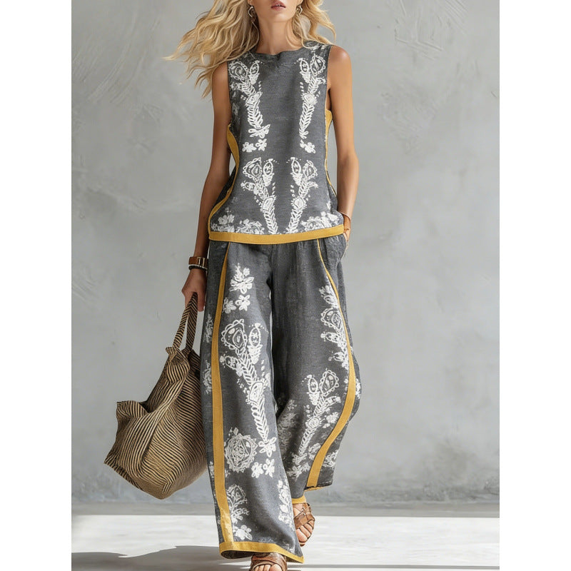 Bamboo Retro Casual Top Set