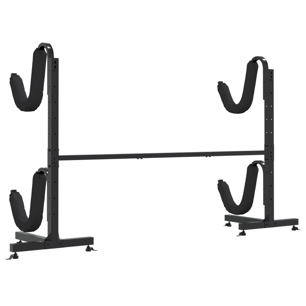 storage rack for 2 kayaks 250x57x127.5 cm steel
