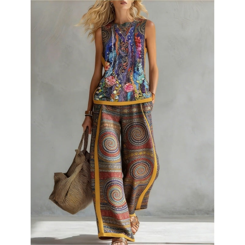 Bamboo Retro Casual Top Set