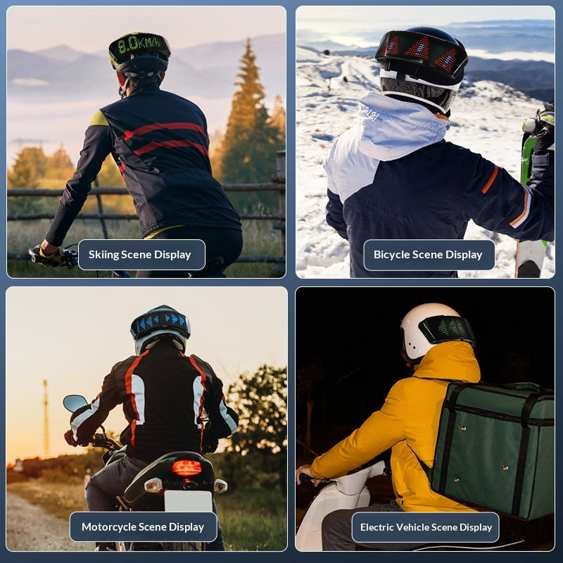 Motorcycle Light-up Helmet Screen For Bikes And Motorcyclescustomizable