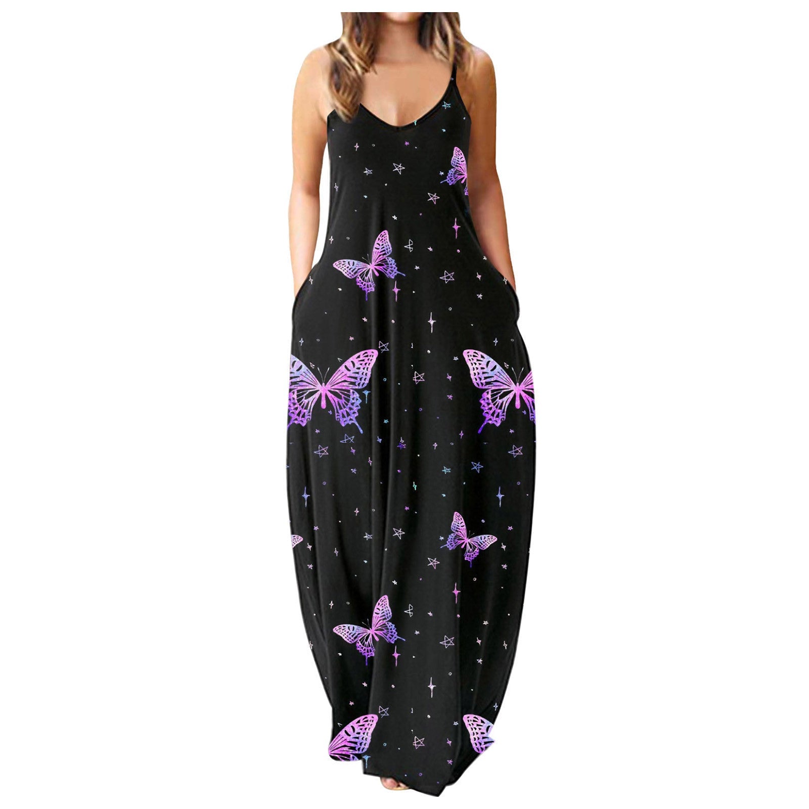 Elegant Plus Size Long Dress for Women who Love Freedom and Love Beauty