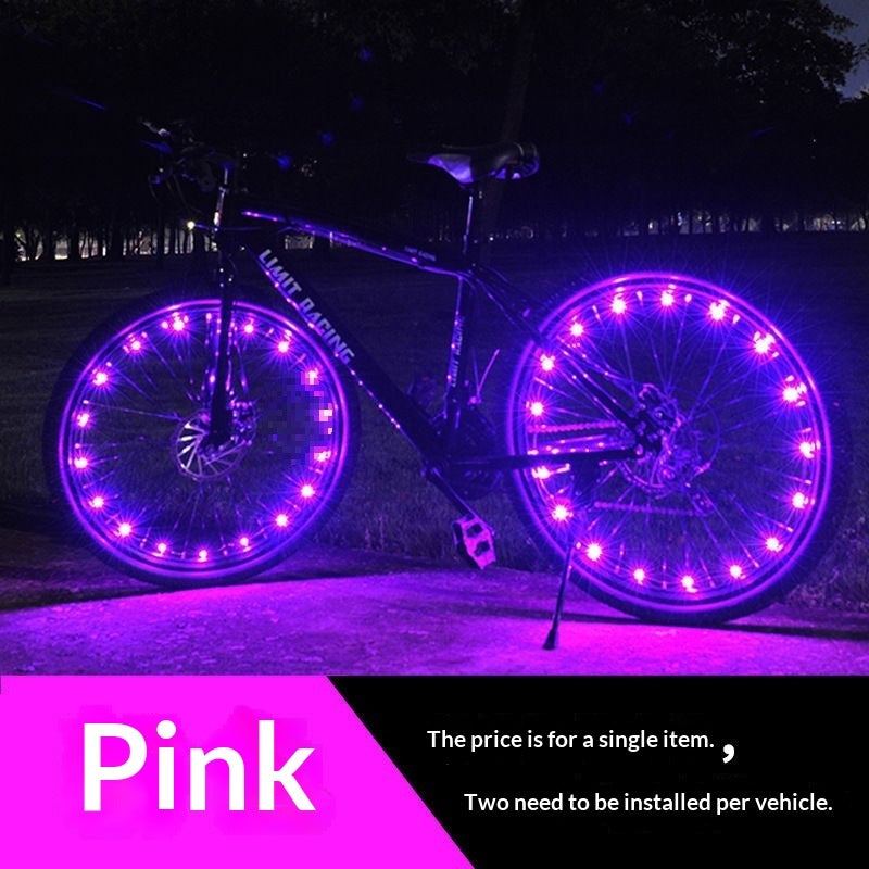 Of Colorful Illuminated Decorative Accessories For Mountain Bikes