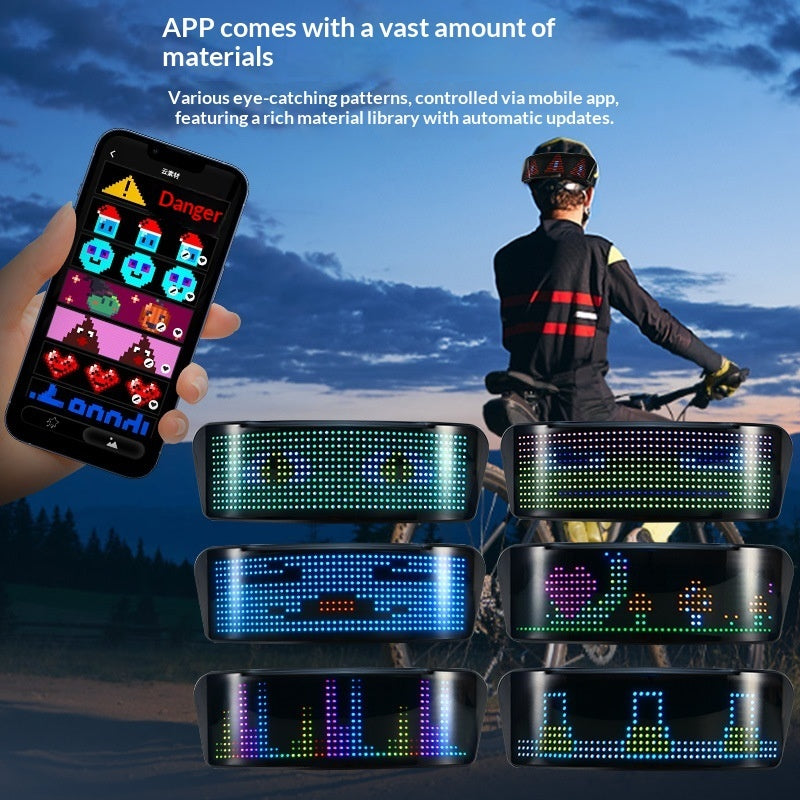 Motorcycle Light-up Helmet Screen For Bikes And Motorcyclescustomizable