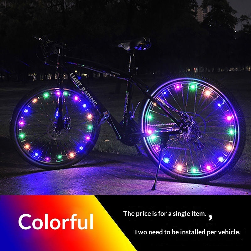 Of Colorful Illuminated Decorative Accessories For Mountain Bikes