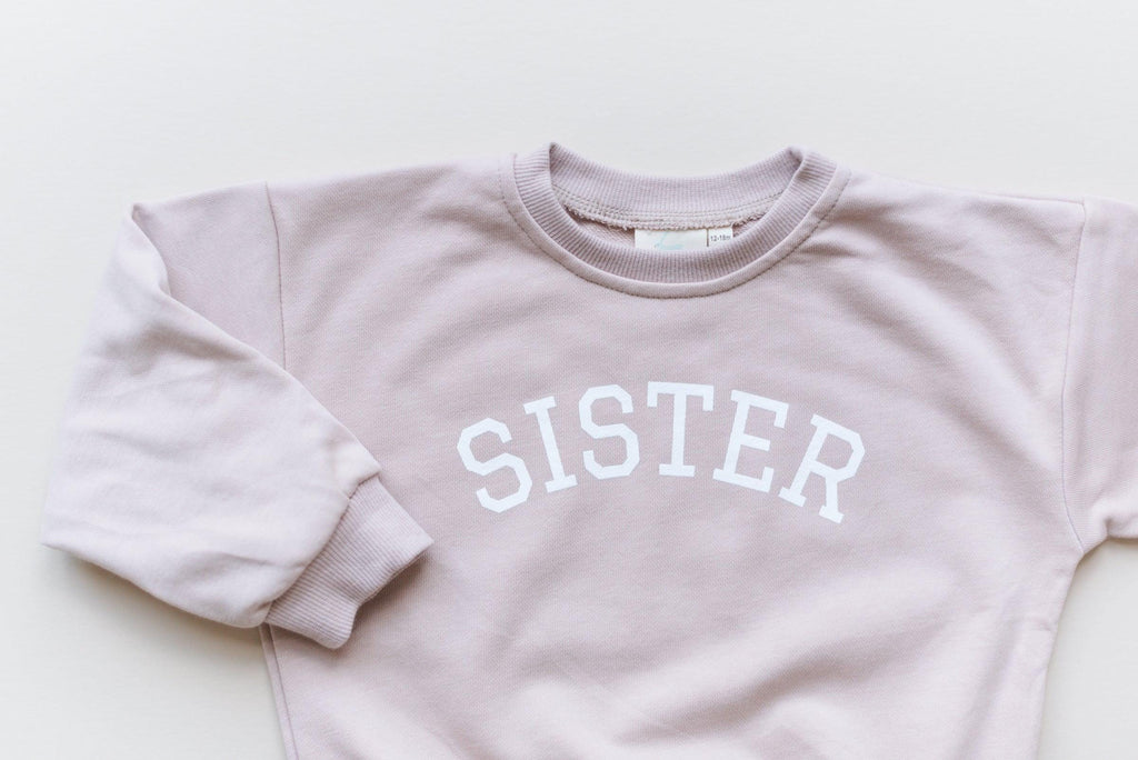Sister Graphic Crewneck Sweatshirt: French Terry Outfit